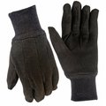 Grace Mens True Grip Large Brown Cotton Jersey Glove GR948607